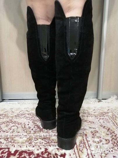 Зимние сапоги ботфорты