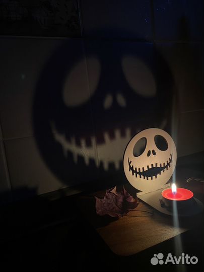 Декор на хэллоуин подсвечник