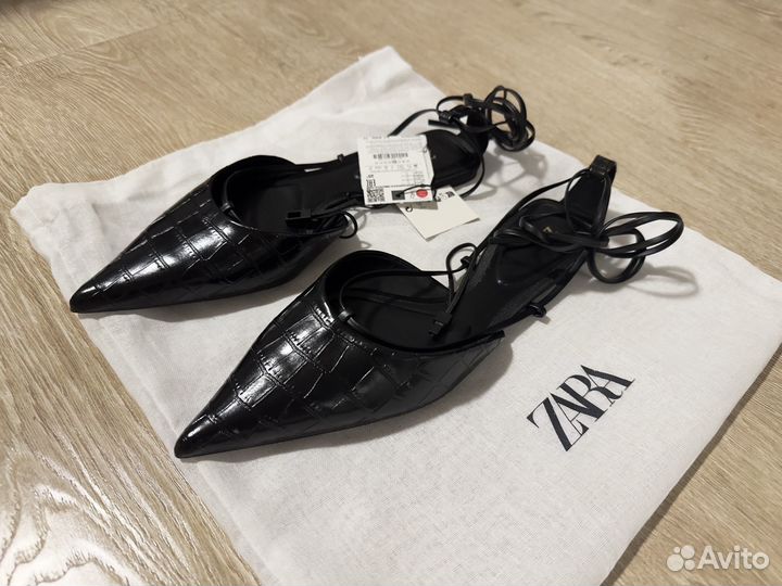 Туфли слингбэки zara