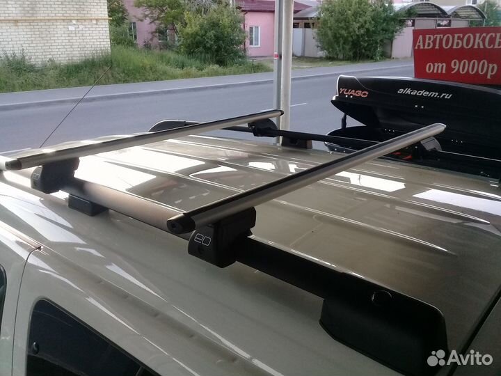 Рейлинги на крышу Лада Ларгус Комфорт, черные