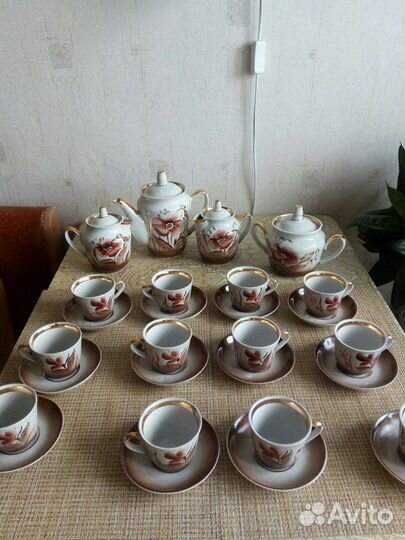 Сервиз старинный чайный кофейный