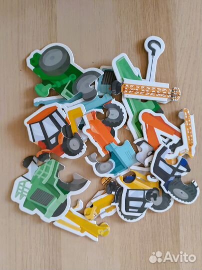 Пазл детский Строительная техника, 25 элементов