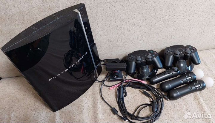 Игровая приставка sony ps3 1Tb + move + игры