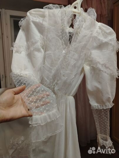 Винтажное ажурное платье