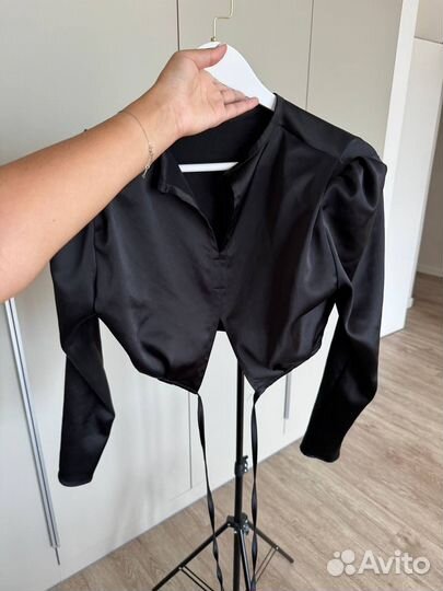 Топ с длинным рукавом вечерний