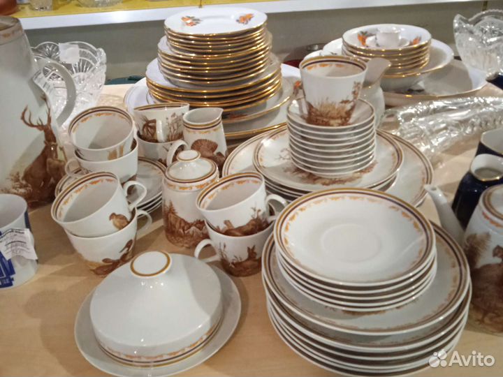 Столовый сервиз гдр Охота