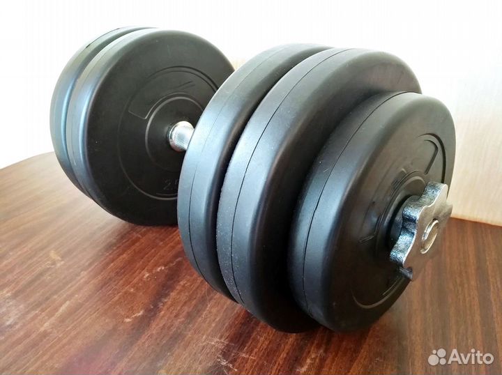 Гантель 14.5 кг, разборная (блины+ гриф 41 см)