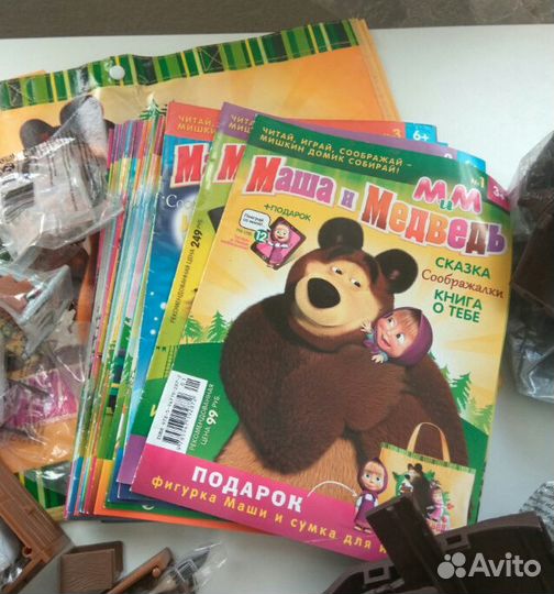 Дом маши и медведя, фигурки и журналы