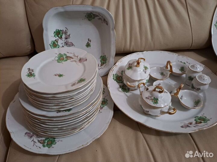 Фарфоровый сервиз Chodzie.Позолота.Нач.20 в.Польша