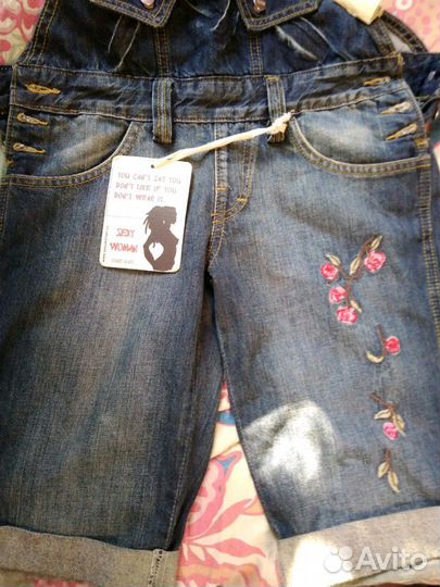 Комбинезон джинсовый