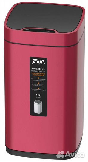 Сенсорное ведро 12 л java (S-883-12R)