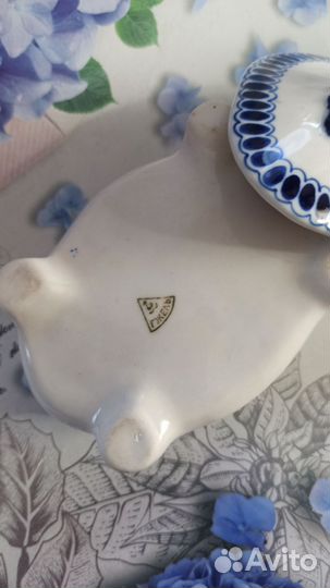 Конфетница(сахарница, масленка) СССР, гжель