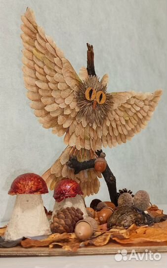 Осенняя поделка из природных материалов