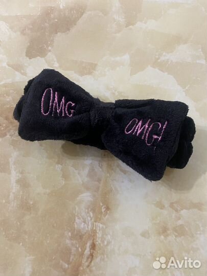 Плюшевая очень мягкая повязка на голову новая