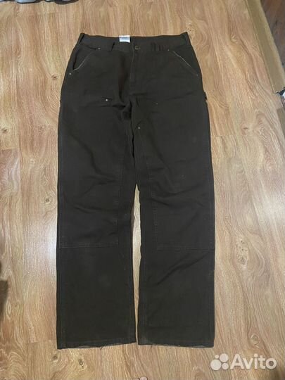 Джинсы брюки штаны carhartt carpenter double knee