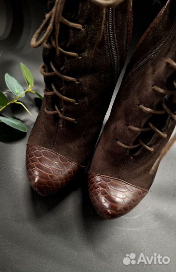Ботинки зимние женские на высоком каблуке 36 разме