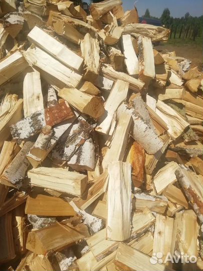 Дрова березовые колотые и чурки