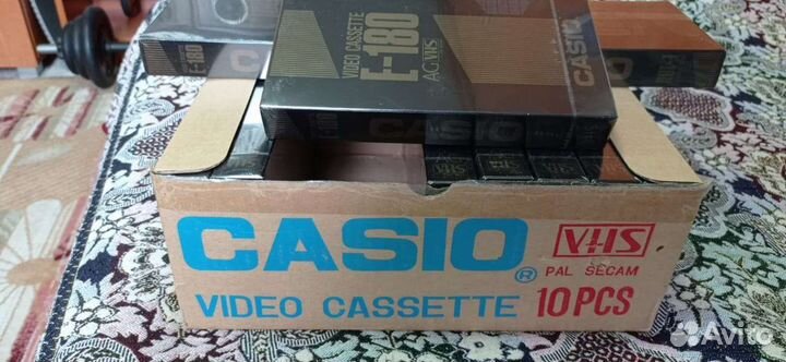 Новые запечатанные видеокассеты casio E-180 AG VHS