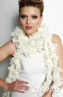 Пряжа Alize dantela ленточная цвет белый