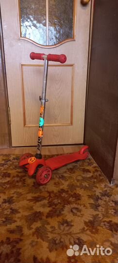 Самокат трехколесный бу
