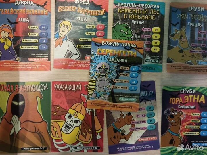 Игральные карточки из Скуби-Ду
