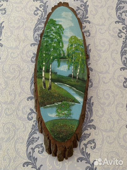 Картина на срубе