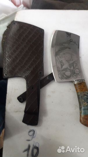 Кухонный топорик и ножи мясокомбинатовские