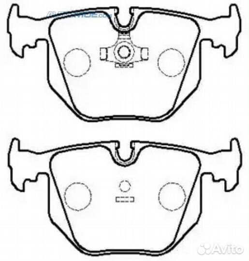 Колодки задние HP9536 HSB