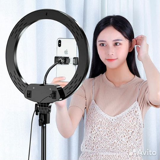 Кольцевая лампа 32 см Super Led + пульт ду