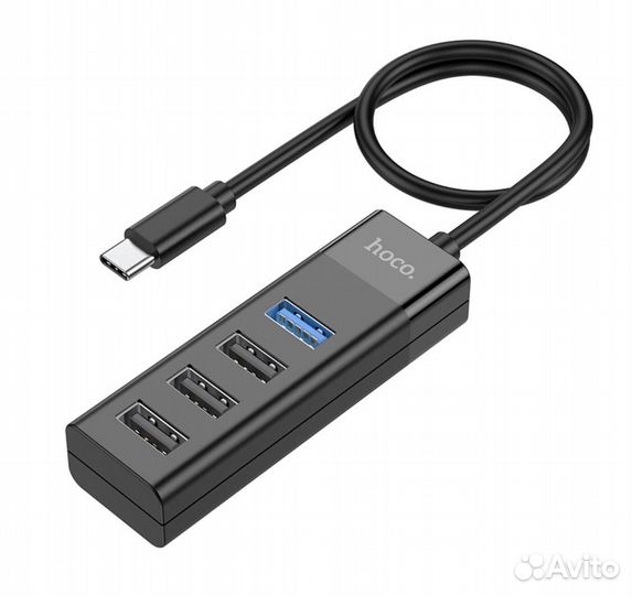 Хаб на 4 порта USB для Мака от Hoco