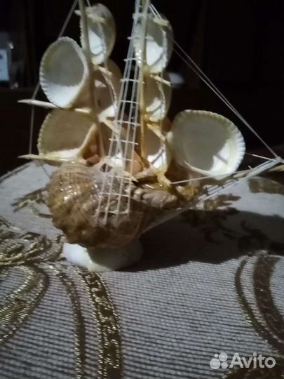 Корабль из ракушек