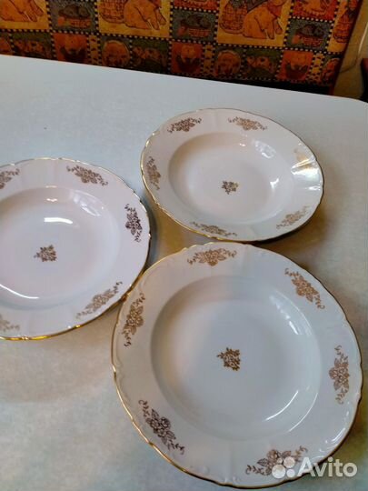 Тарелки глубокие старая Европа и СССР 1945-1980