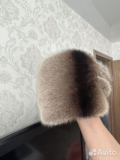 Новая зимняя шапка 58-59. Натуральная шиншилла