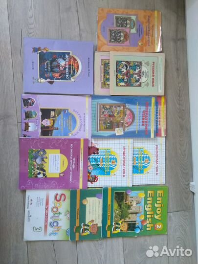 Учебники и р.тетради от дошк до 1,2,3,4,5,6,7,9 кл