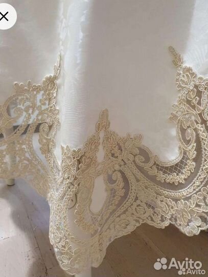 Скатерть прямоугольная круглая на заказ