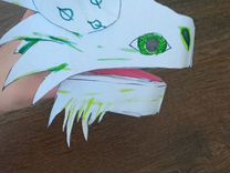 Бумажный дракон на руку