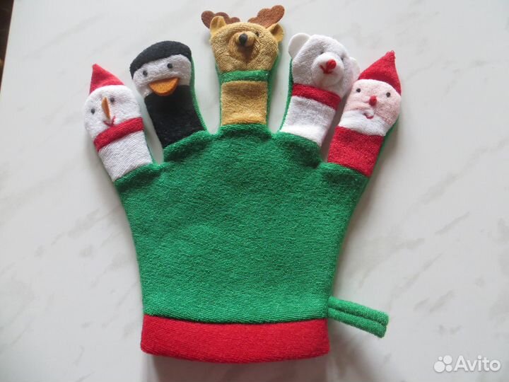 Детская мочалка рукавичка avon