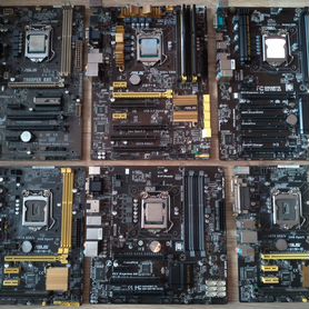 Материнские платы LGA1150: Asus B85m +Core i5/i7