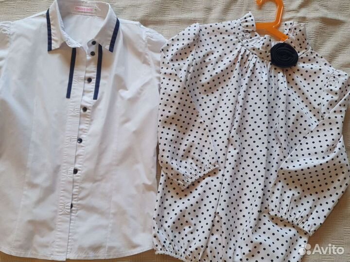 Школьные блузки, кардиган р 140,146-152