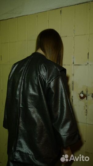 Джинсовка кимоно металлик