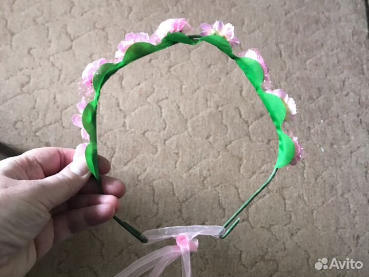 Ободок с цветами