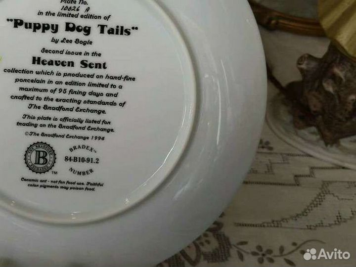 Винтаж: декоративная тарелка 