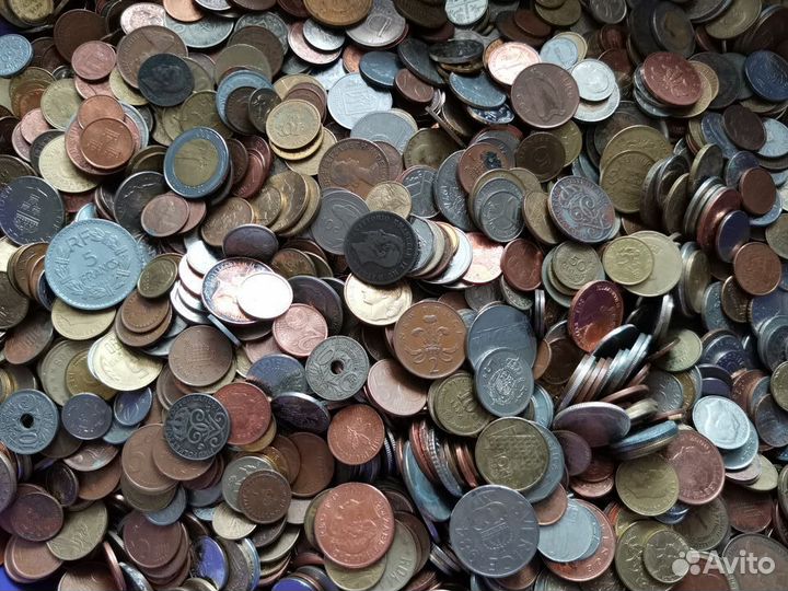Иностранные монеты килограммами