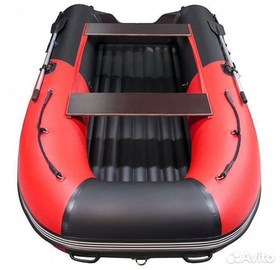 Лодка пвх Gladiator E380S красно/черный