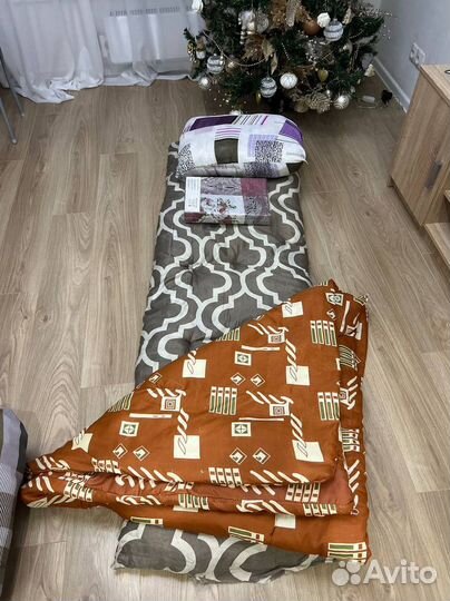 Спальные комплекты 3в1 матрас, подушка, одеяло