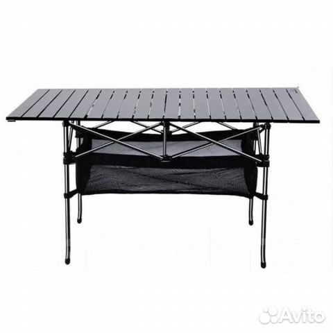 Стол складной реечный 120*65*65см с корзиной