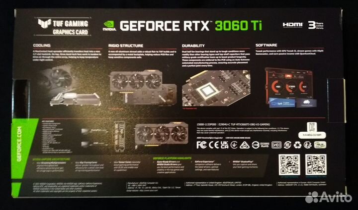 Новая Asus GeForce RTX 3060Ti (LHR)