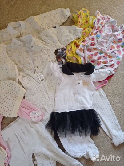 Детские вещи пакетом 68 74 на девочку
