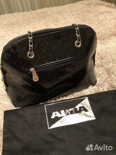 Сумка женская натуральная кожа лакированная