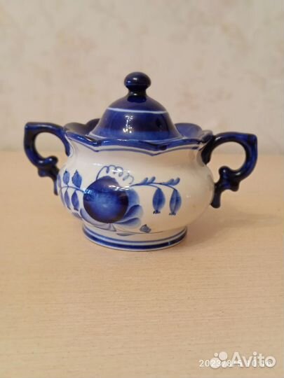 Сахарница СССР Гжель